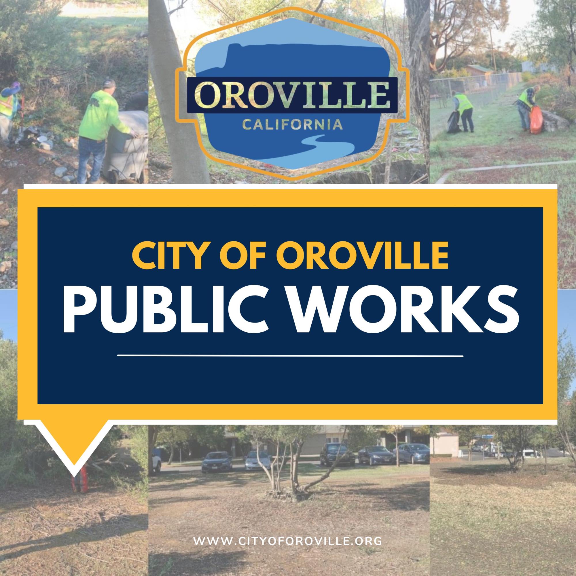 public works blue and yellow